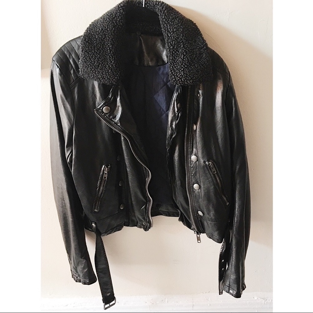 Vegan Leather Biker Jacket!